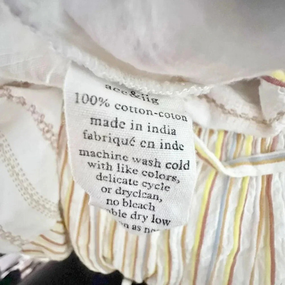 ACE & JIG x BARNEY'S NEW YORK | Stripe Tiered Smocked Midi Dress | Size Small - Picture 7 of 8